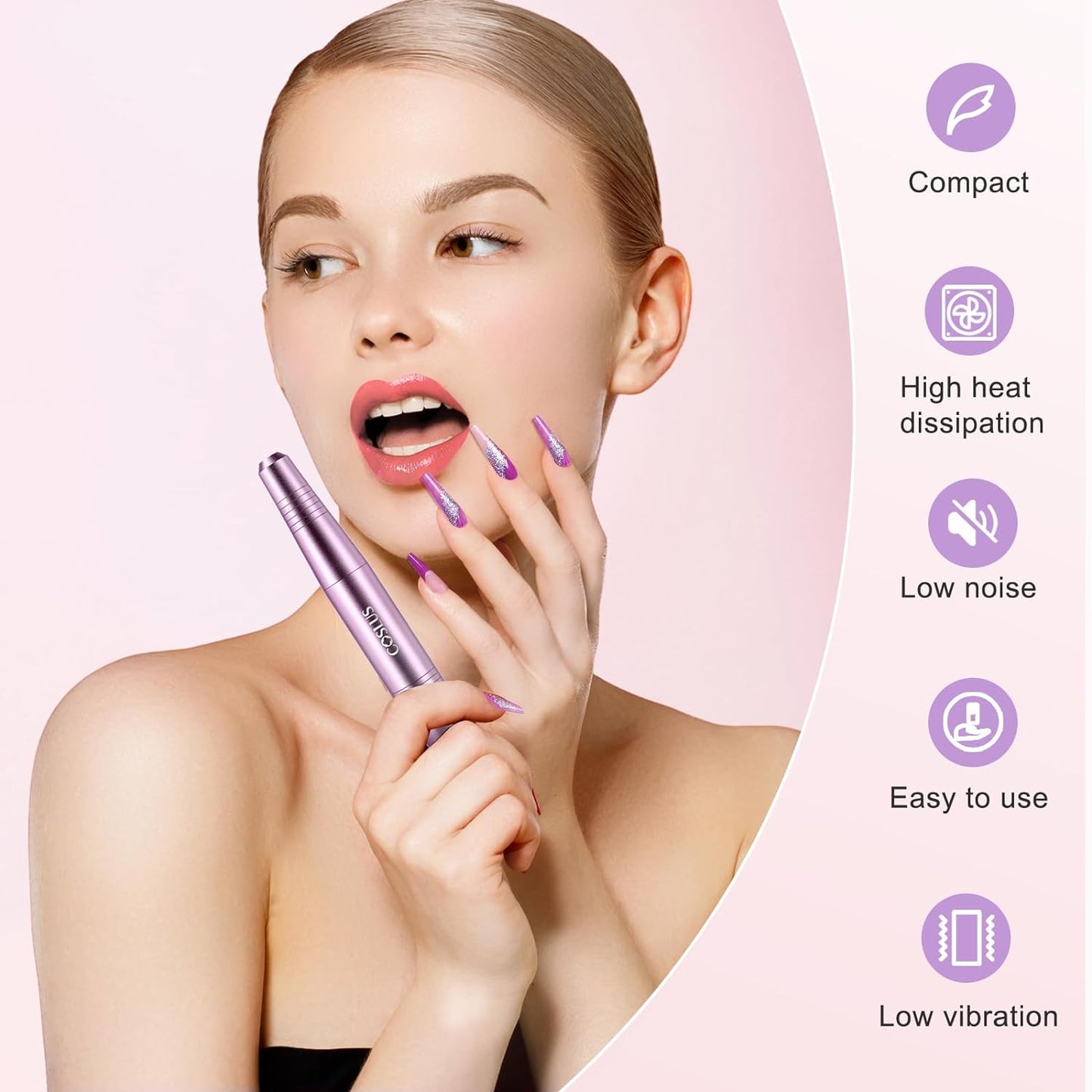 Professional Electric Nail Drill Kit | Portable Acrylic & Gel Nail File