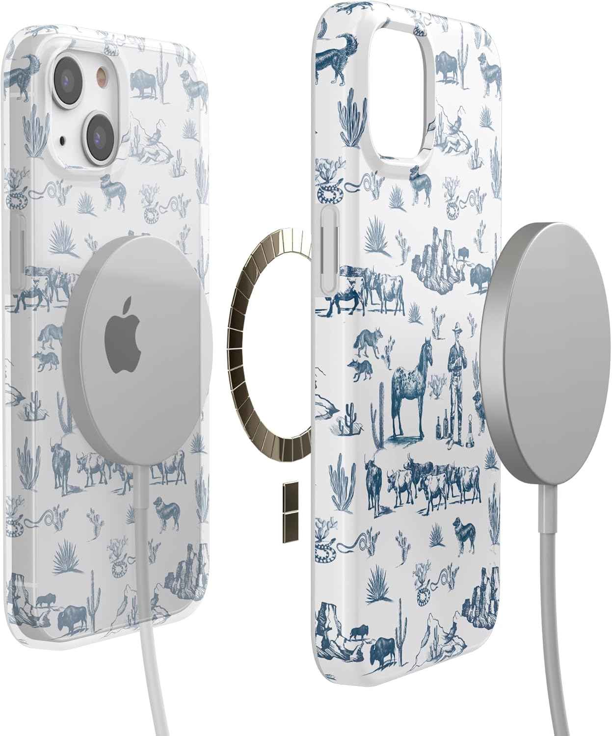 Casely iPhone 14 Case | Fit Check | Neutral Checkerboard | Compatible with MagSafe | Classic Ultra Slim Design