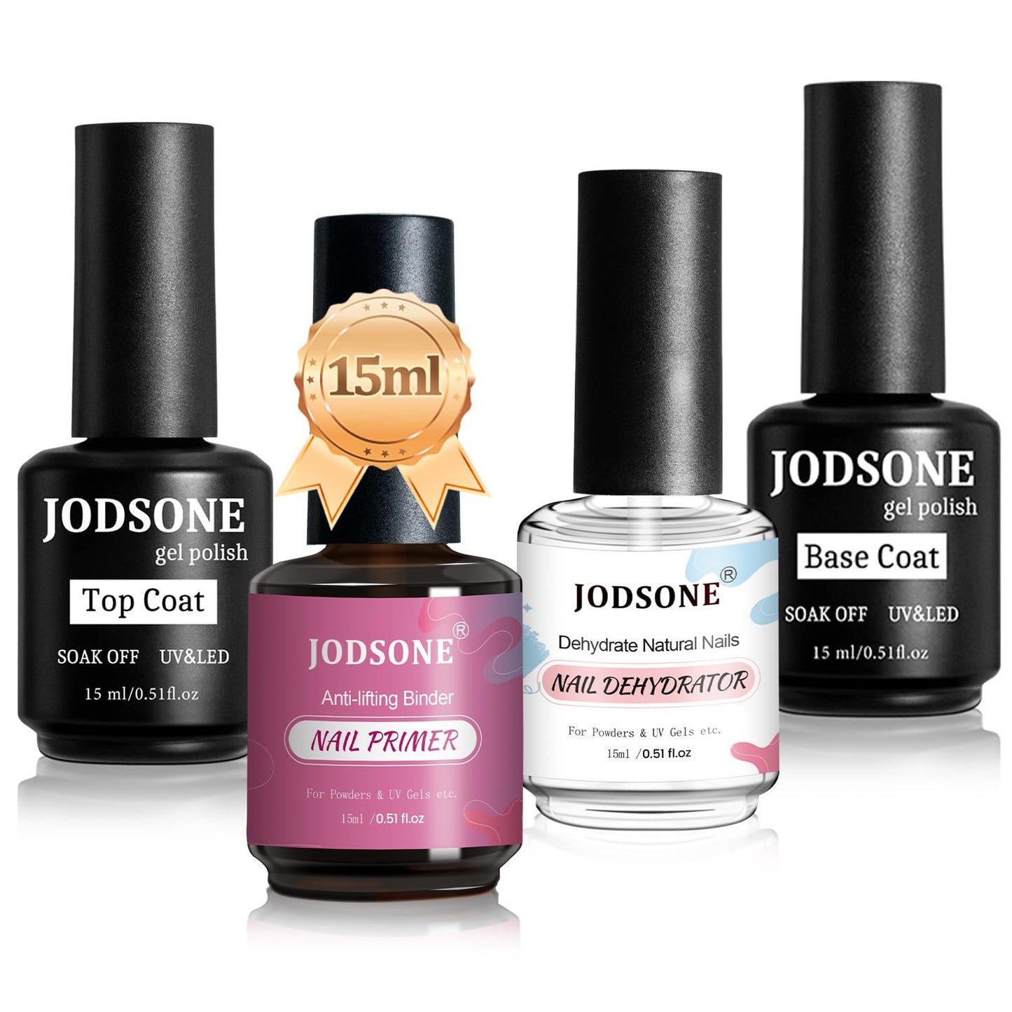 60 PCS Gel Nail Polish Kit | UV Light | Soak-Off Base & Top Coat | For Women