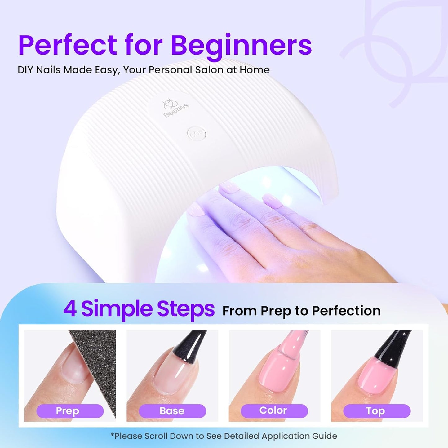 45 Colors Gel Nail Polish Kit | UV Light & Nail Tools | Travel-Friendly Gift for Women
