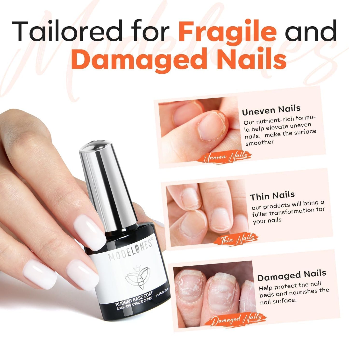 Modelones 4 Pcs Nail Dehydrator & Primer Set | Acid-Free, Hema-Free, 15 ml