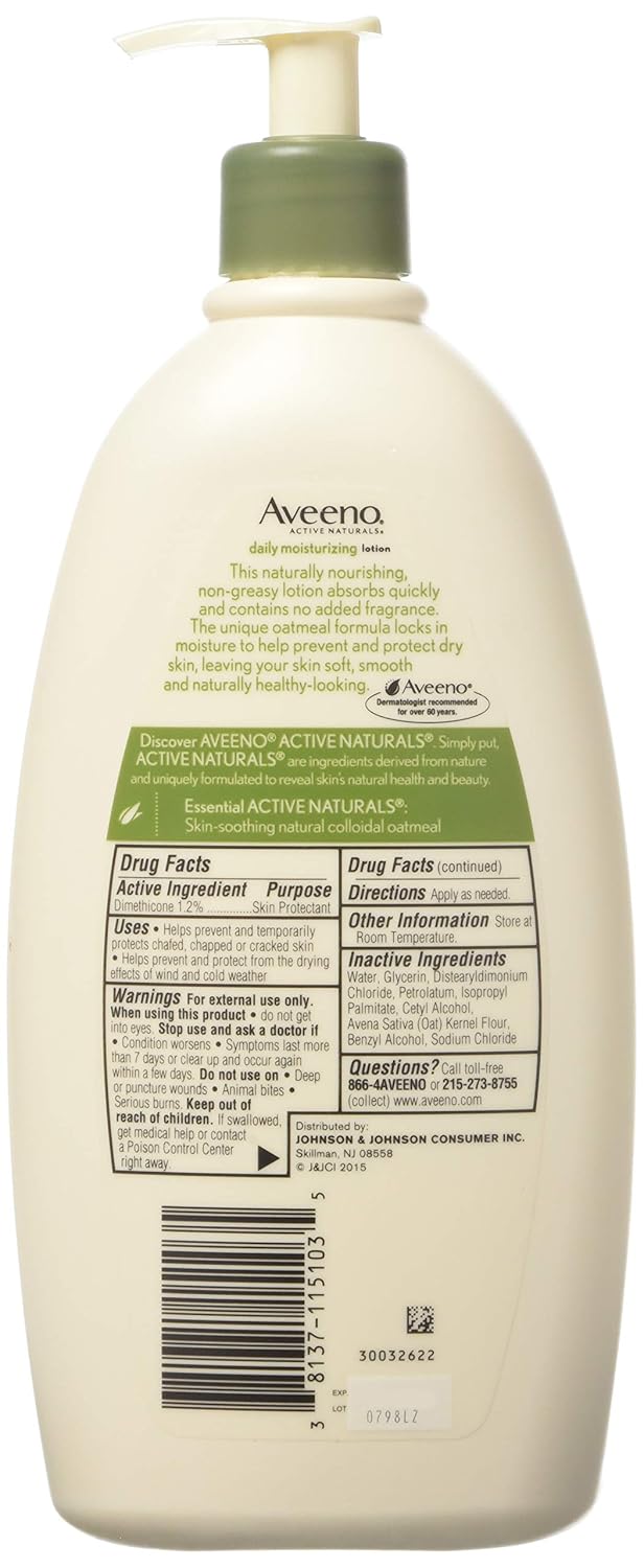 Aveeno Daily Moisturizing Lotion | 20 Oz Pump | Hydrating & Nourishing