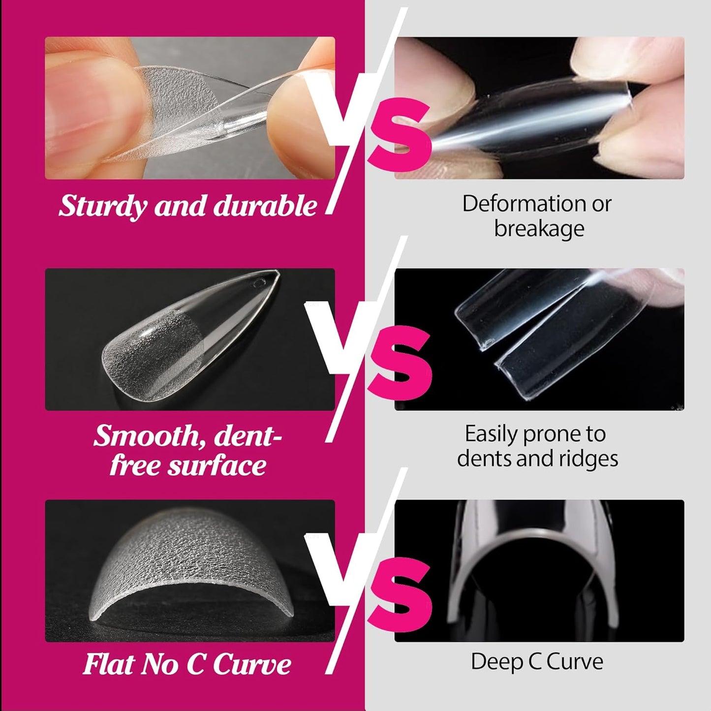 Soft Gel Nail Tips | 40ml Strong Adhesive Gel for Acrylic & Press-On Nails
