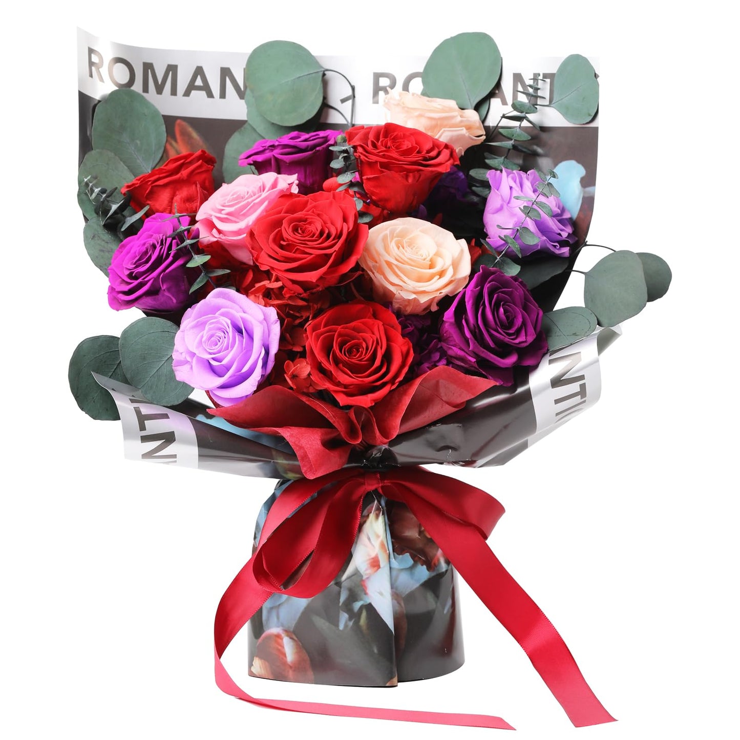 lovenfold Flowers for Delivery,Preserved Flowers Bouquets,Purple Rose Bouquets That Last 1-3 Years,Birthday Flowers Gifts for Women Mom Grandma Wife Friends