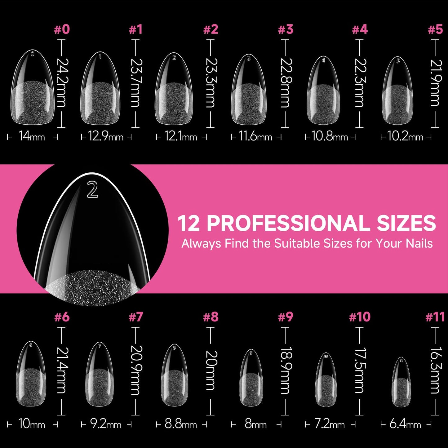 Soft Gel Nail Tips | 40ml Strong Adhesive Gel for Acrylic & Press-On Nails