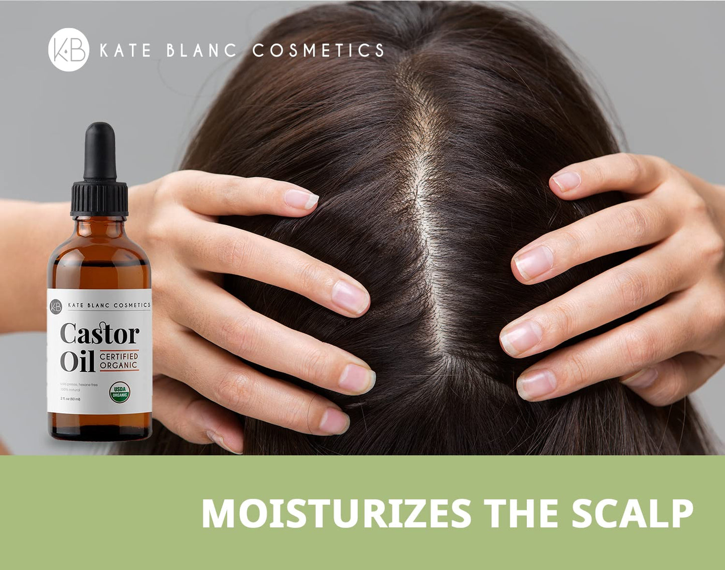 Organic Castor Oil 4Oz | 100% Pure & Cold Pressed | Hair & Skin Moisturizer