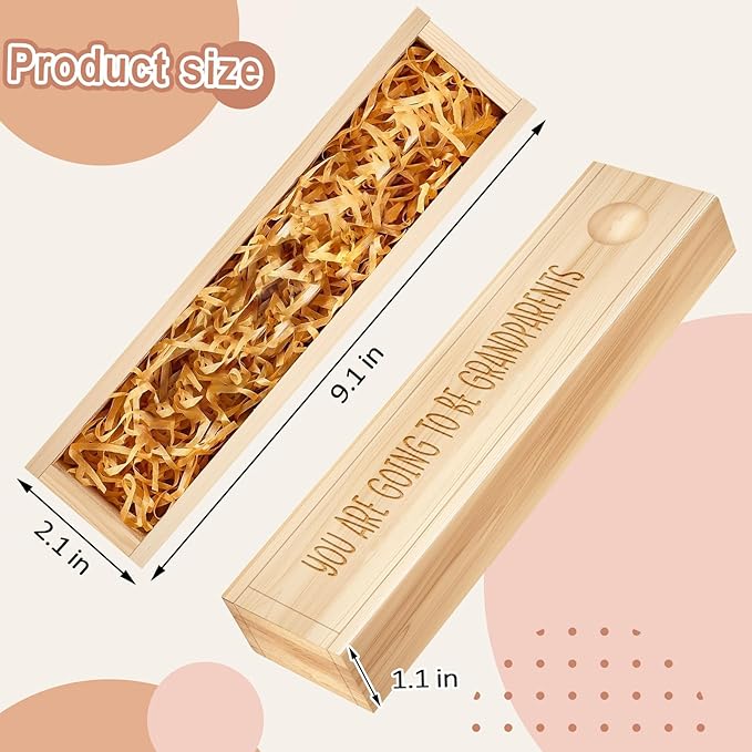 Pregnancy Announcement for Grandparent, Pregnancy Test Keepsake Box, Baby Announcement Reveal Gifts Ideas for Husband Grandparents Dad Aunt and Uncle