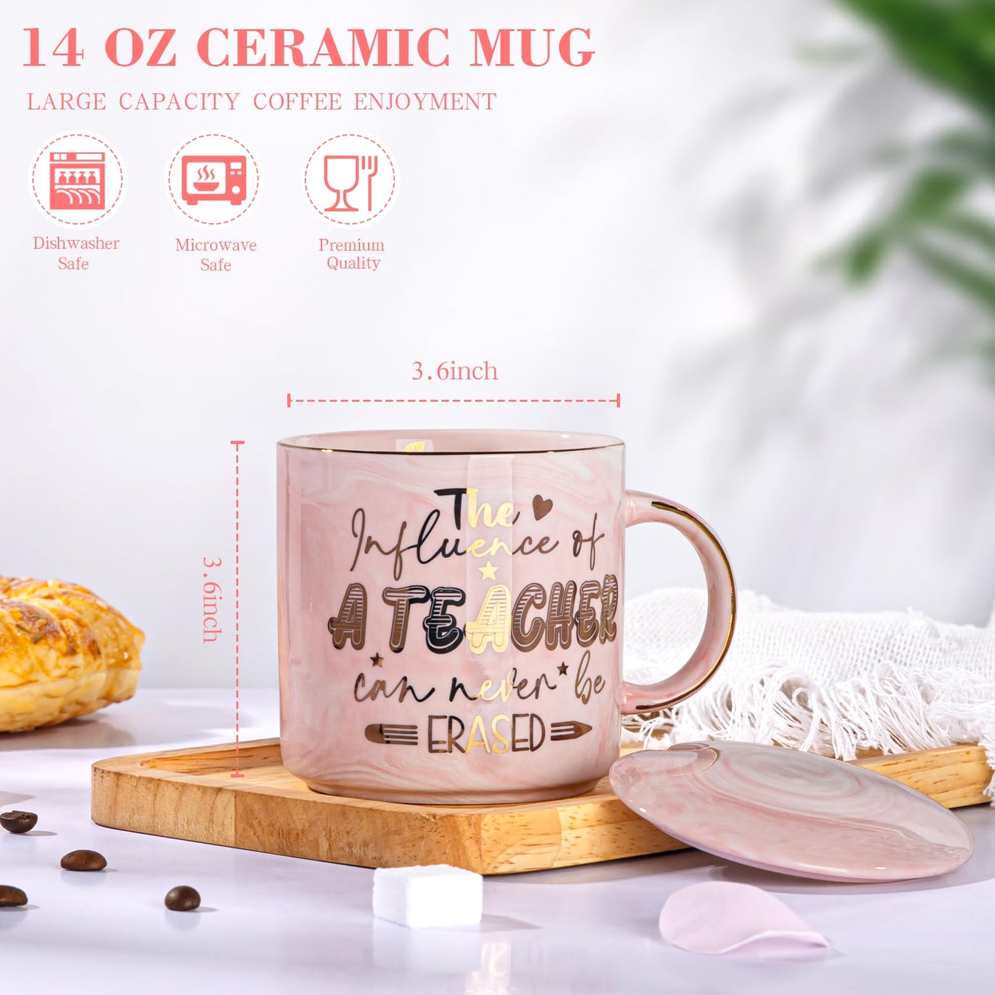 Best Friend Birthday Gifts for Women, Friendship Gifts for Women, Unique Birthday Valentines Day Gift Ideas for Her, Friends Female, Besties, BFF Ceramic Marble Coffee Mug Gift Box Printed Gold 14 oz