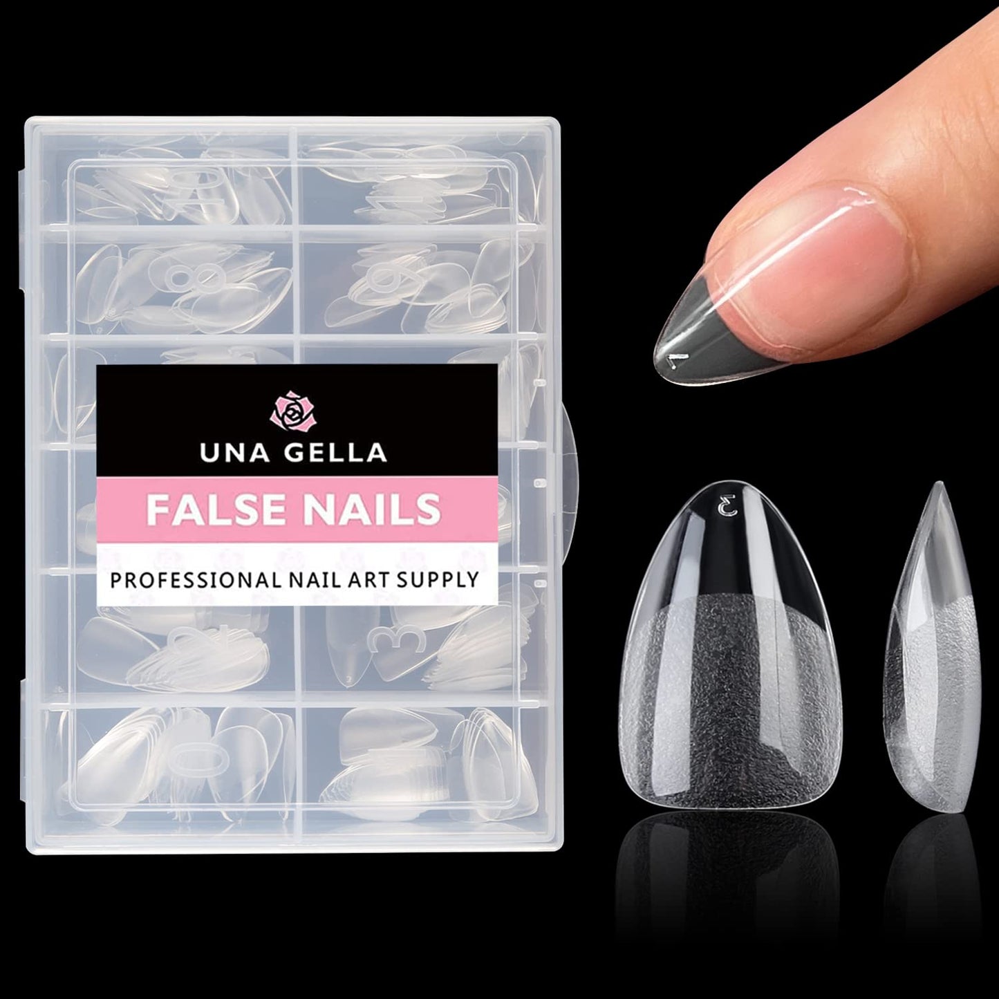 Soft Gel Nail Tips | 40ml Strong Adhesive Gel for Acrylic & Press-On Nails