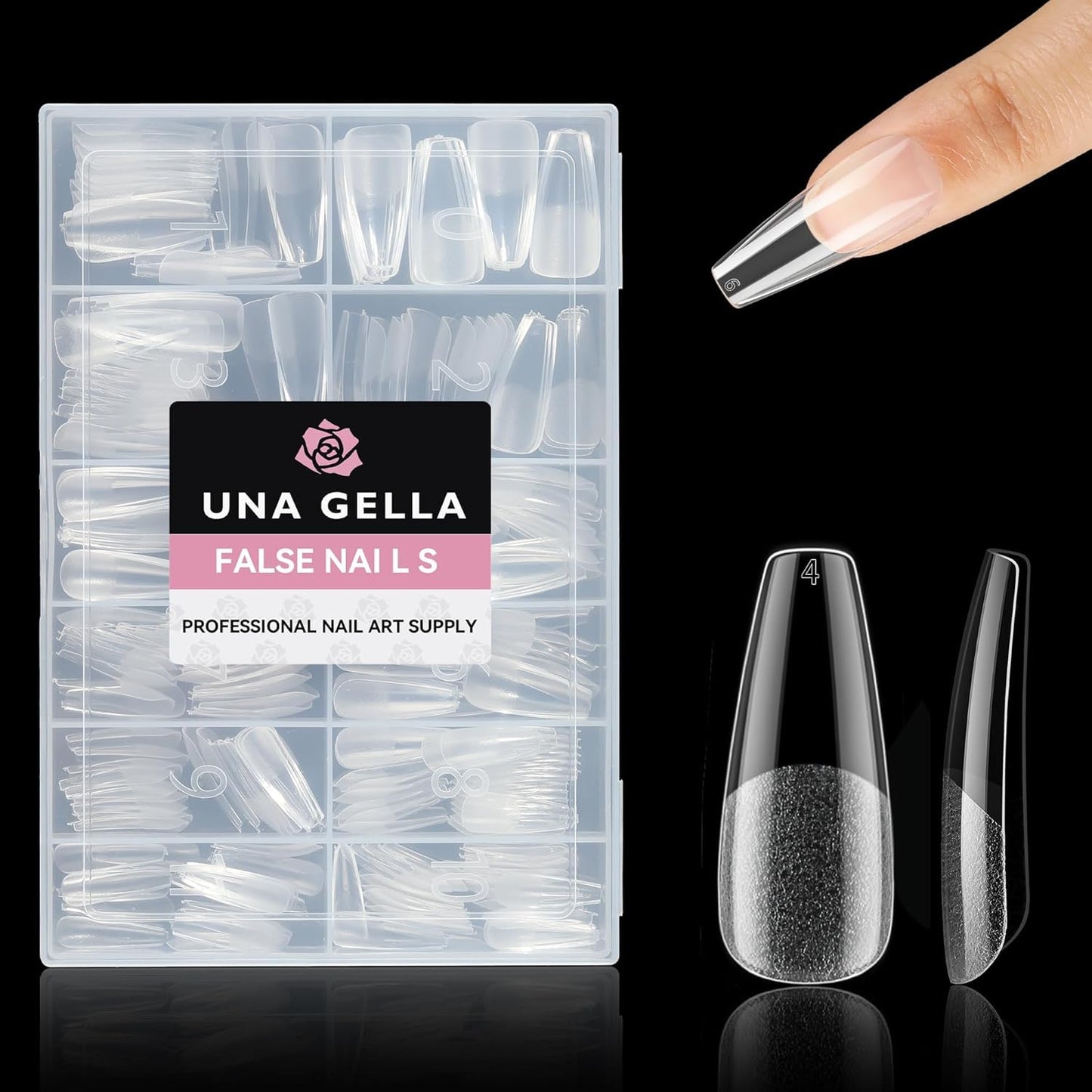 Soft Gel Nail Tips | 40ml Strong Adhesive Gel for Acrylic & Press-On Nails