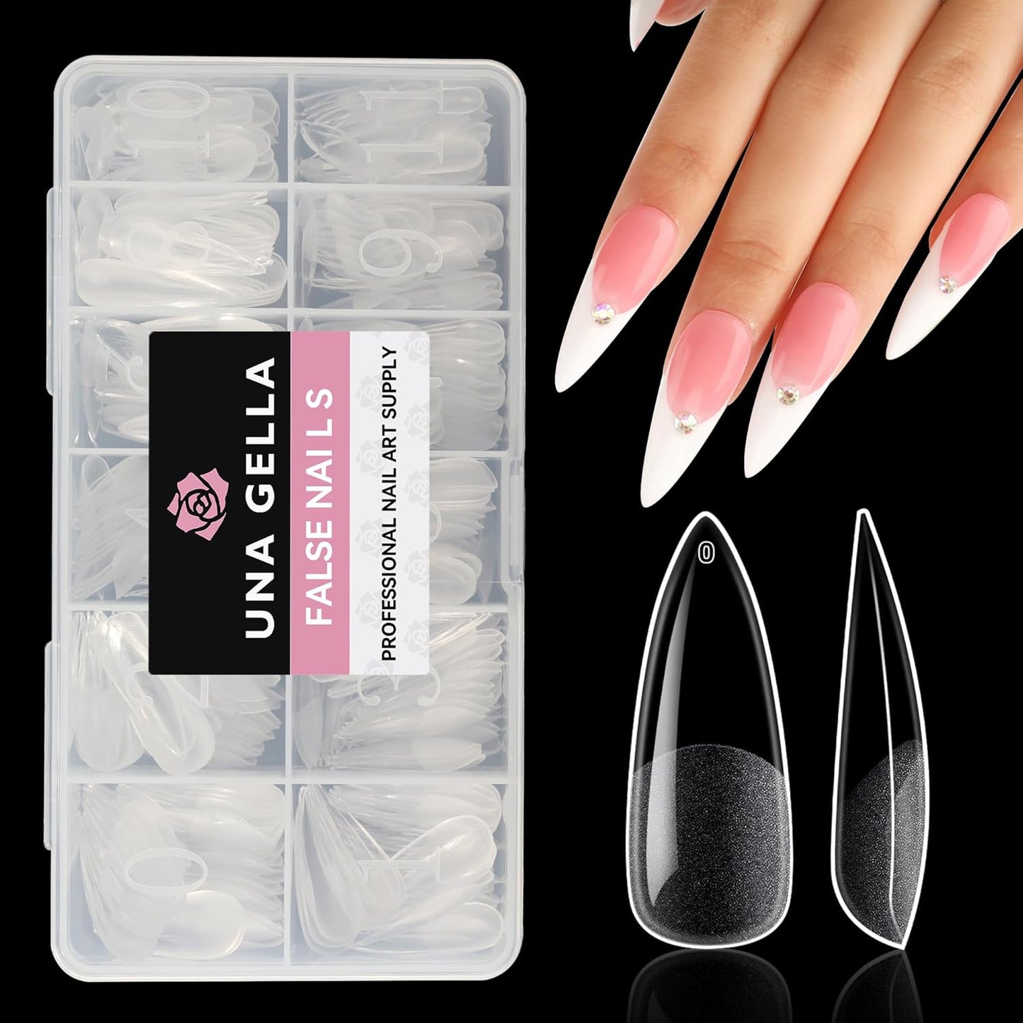 Soft Gel Nail Tips | 40ml Strong Adhesive Gel for Acrylic & Press-On Nails