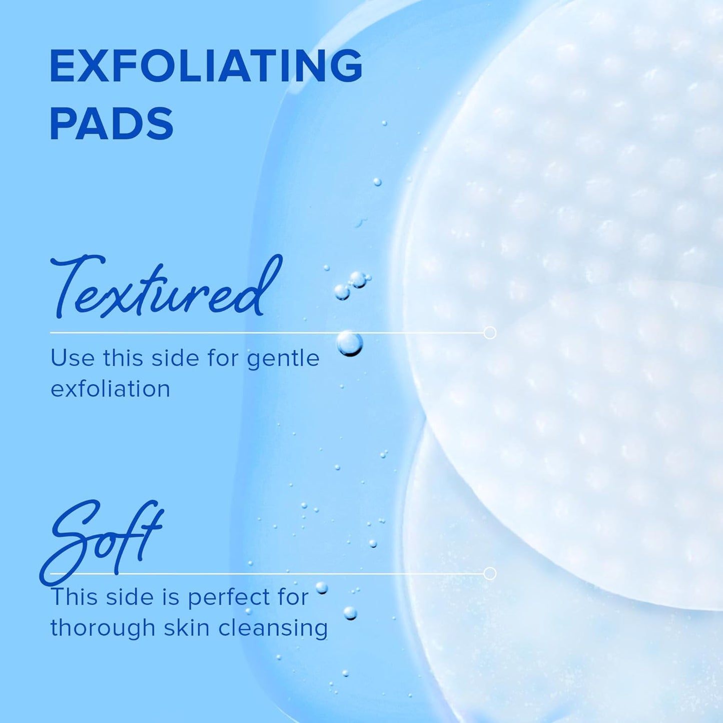 Glycolic Acid Toner Pads | Facial Peel with Tea Tree Oil & Vitamins | 50 Count