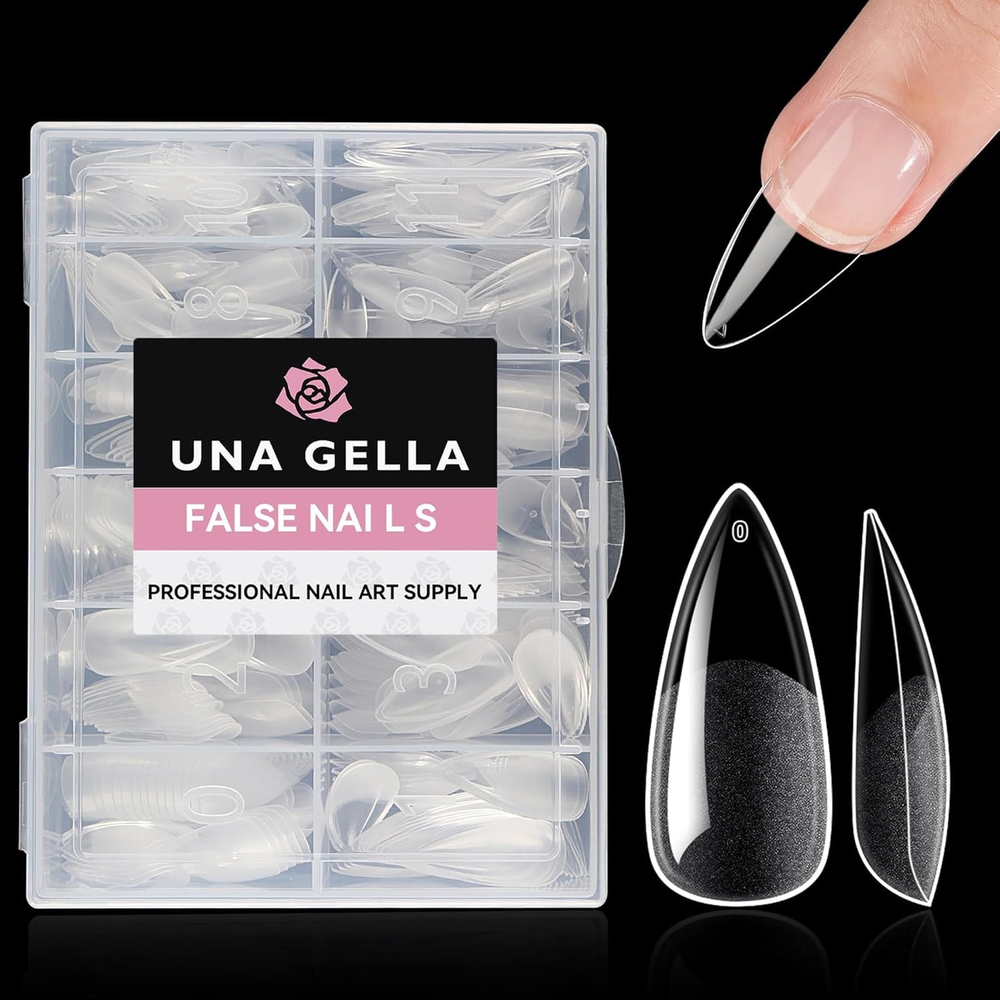 Soft Gel Nail Tips | 40ml Strong Adhesive Gel for Acrylic & Press-On Nails