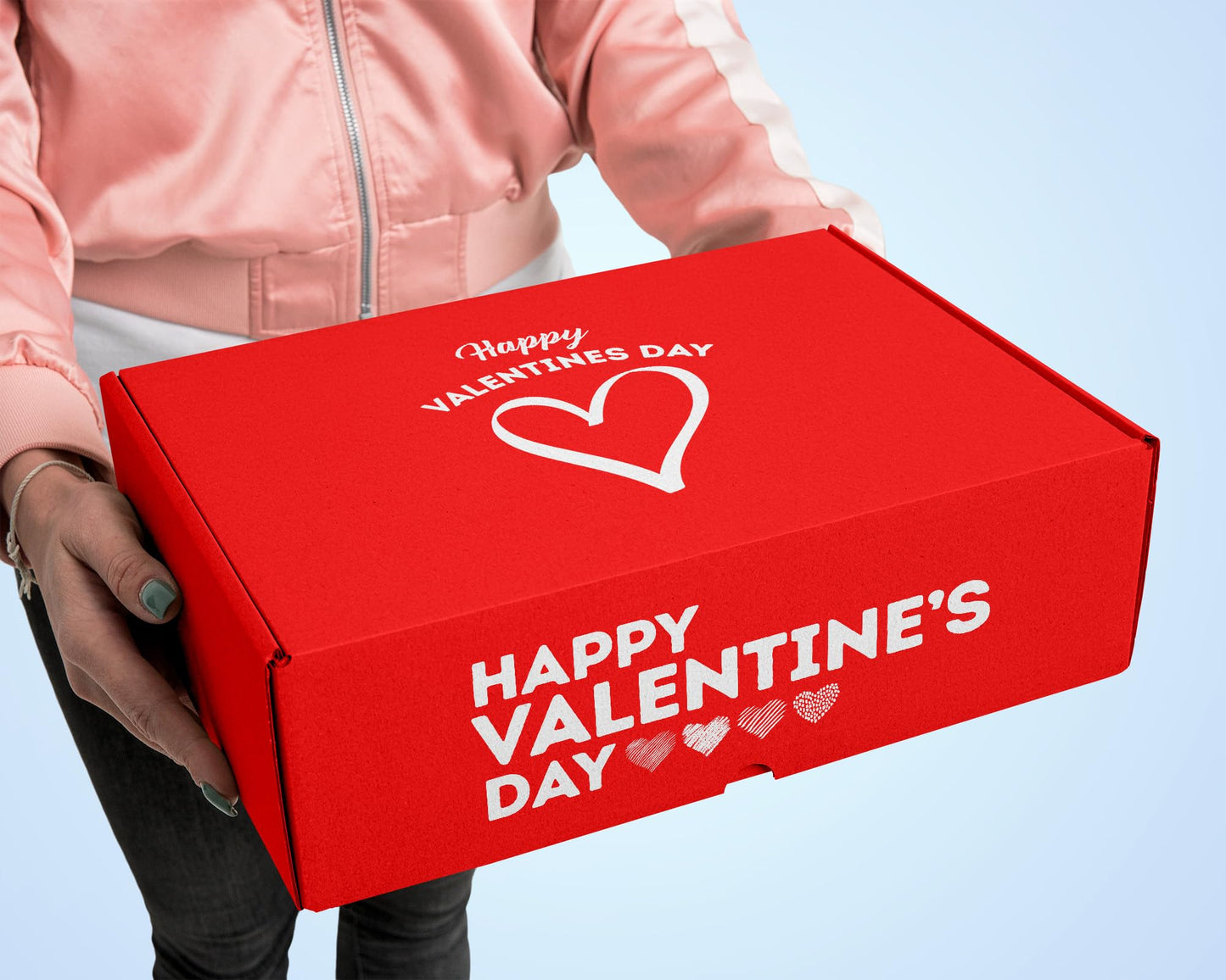 Valentine's Day Gift Care Package (65ct) Snacks Chocolates Candy Box Assortment Variety Bundle Present Kids Adults Boy Girl Guy Friend College Husband Wife Boyfriend Girlfriend Love