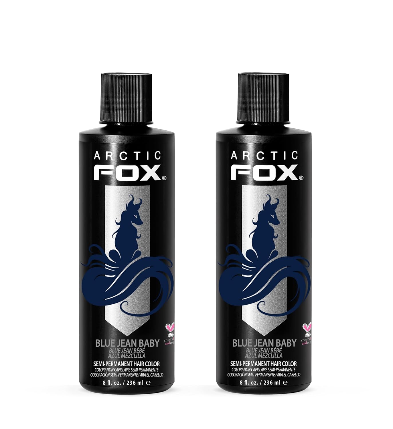 ARCTIC FOX Vegan Semi-Permanent Hair Color Dye | AURORA KISS 5.6 Fl Oz (2-Pack)