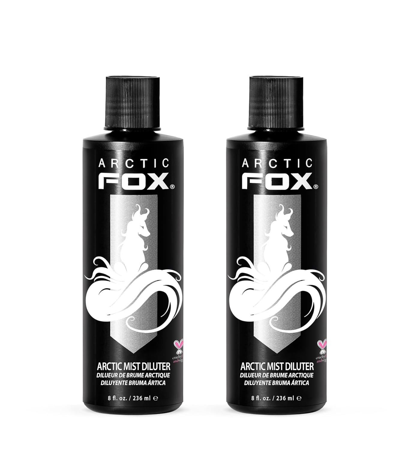 Vegan Semi-Permanent Hair Color Dye | Arctic Fox Aquamarine - 4 Fl Oz (Pack of 2)