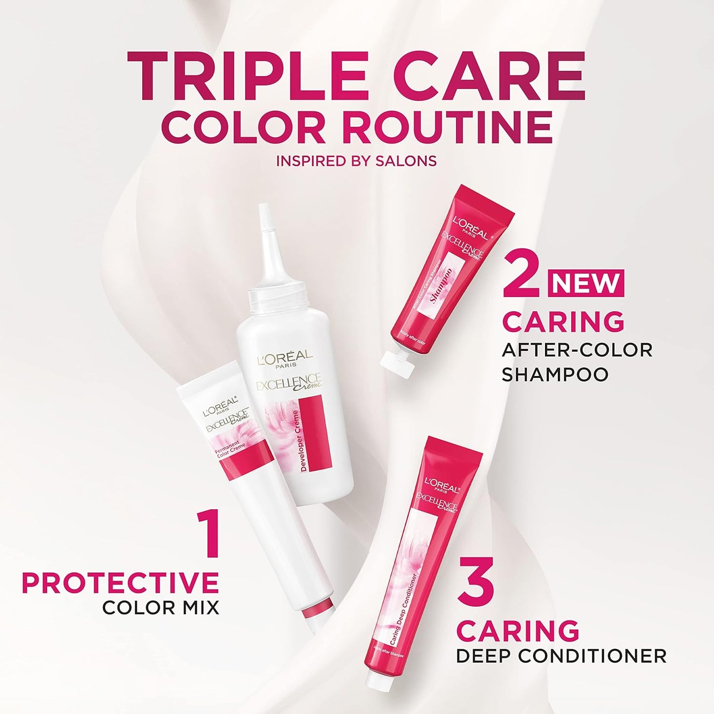 L'Oreal Paris Excellence 6R Light Auburn Hair Color | Gray Coverage | 8 Weeks