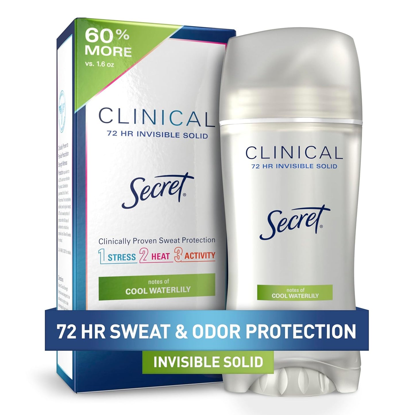 Secret Clinical Strength Antiperspirant | 72Hr Sweat & Odor Protection for Women