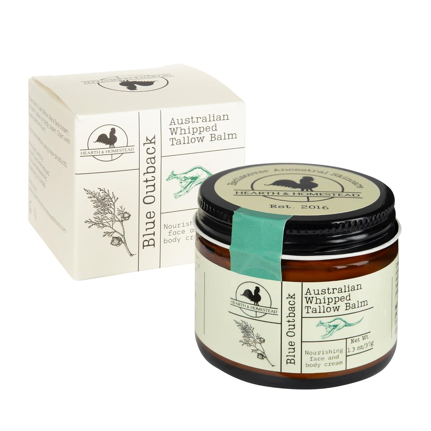 Organic Lavender Peppermint Whipped Tallow Balm | Handmade Body Butter - 1.3 Oz