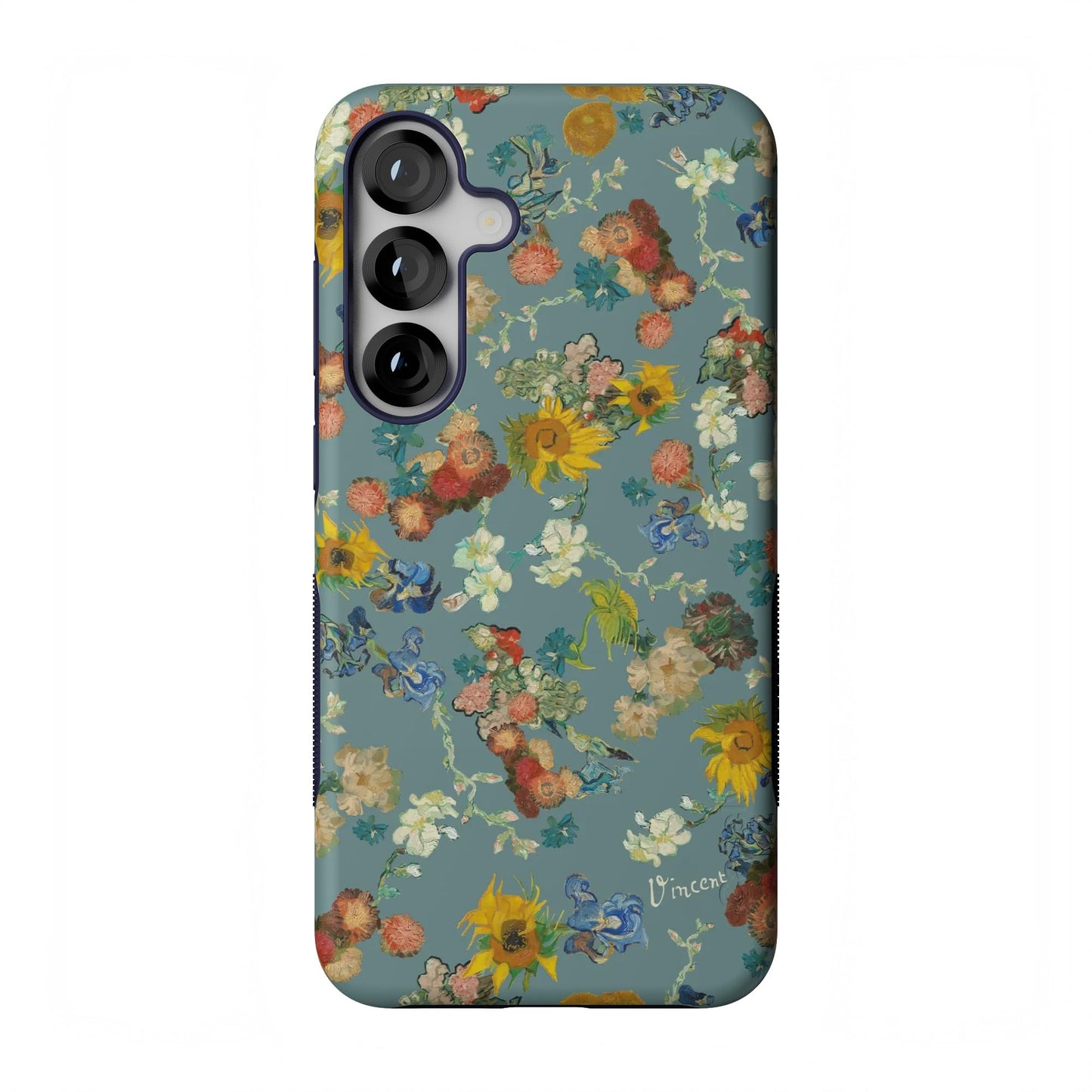 Casely Galaxy S25 Plus Case | Ink & Iris | Vintage Floral | Compatible with MagSafe | Bold Protective Design