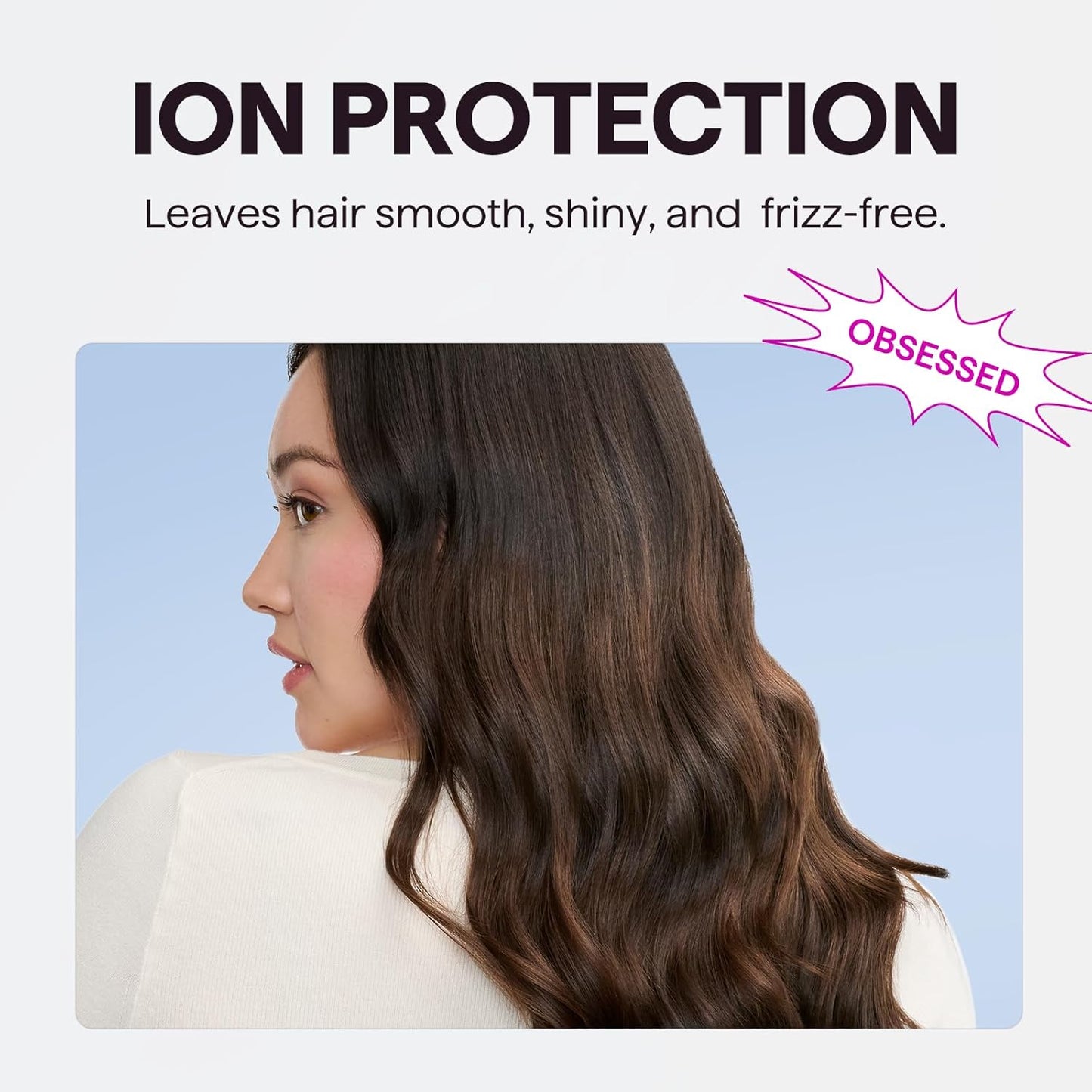 Wavytalk 1875W Ionic Hair Dryer | Lightweight & Quiet | 4 Attachments for All Hair Types