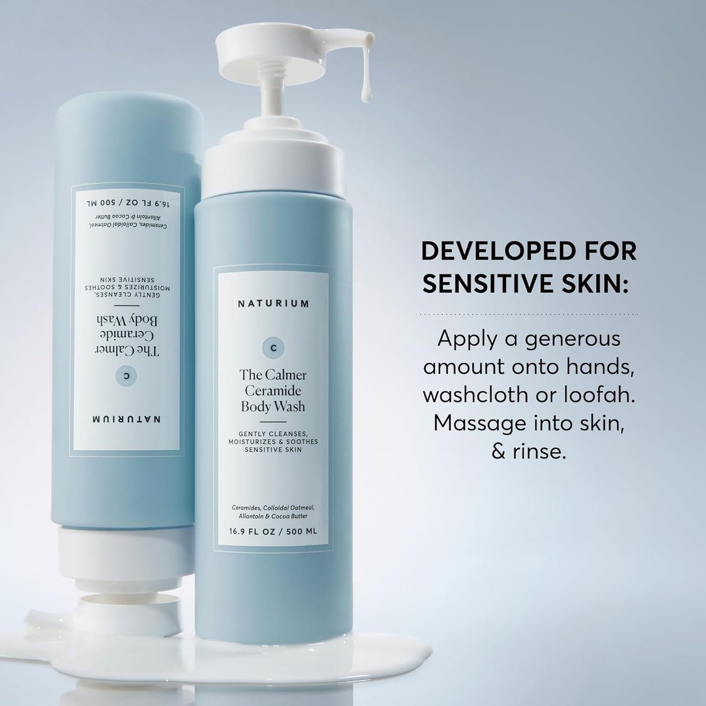 Niacinamide Body Wash | Cleansing & Hydrating Gel-Serum | 16.9 oz | Paraben-Free