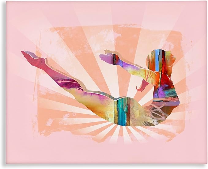 Stupell Industries Abstract Mindfulness Exercise Canvas Wall Art Design by Tim Parker, 20 x 16