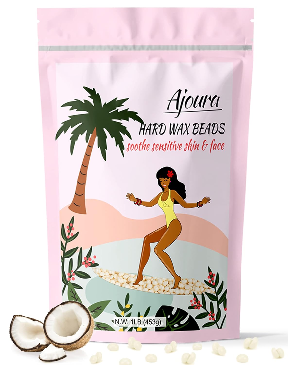 Hard Lavender Wax Beads 1Lb – Full Body Hair Removal | Brazilian, Bikini, Face