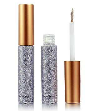 Glitter Eyeliner - Long-lasting Waterproof, High-pigmented Colorful Liquid in Silver, Gold, Pink, Green