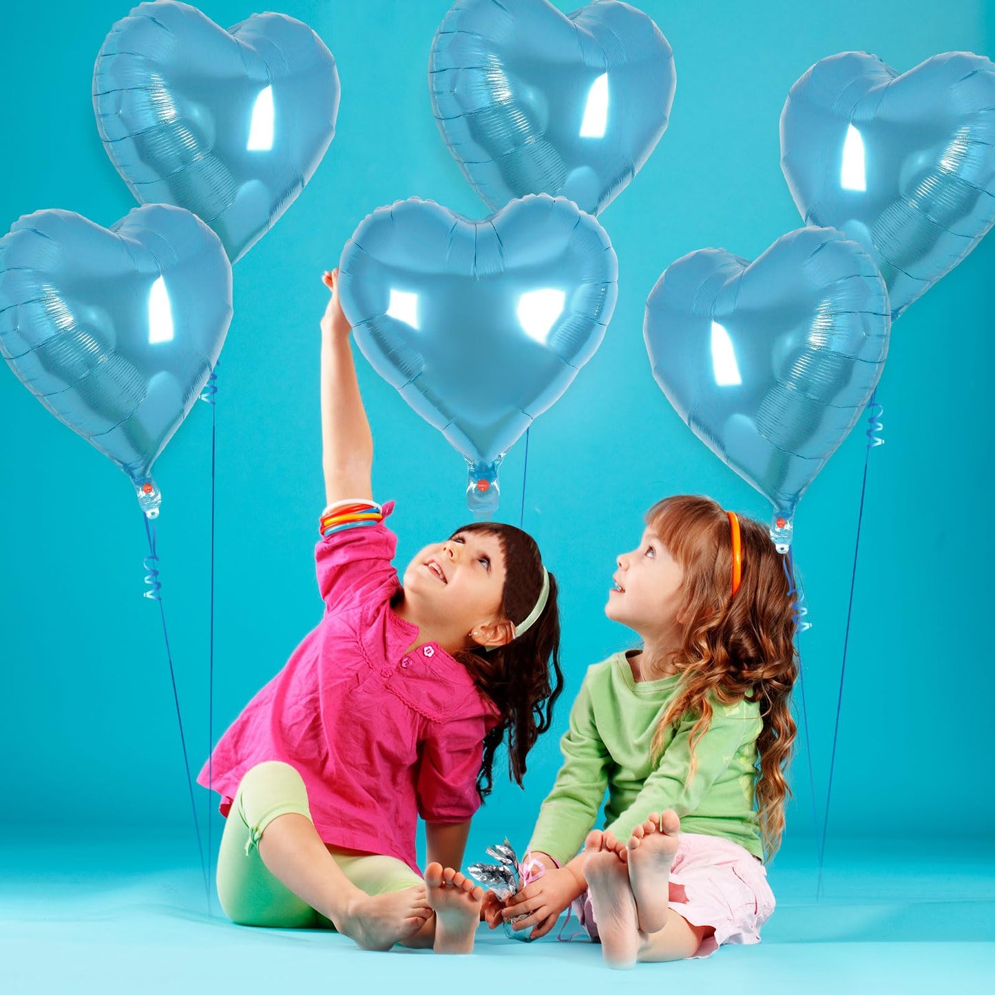 12 Pcs Red Heart Balloons,18 Inch Heart Foil Balloons Love Balloon Valentine Balloon for Birthday Party Wedding Engagement Party Baby Shower Valentine Day Decorations (red)