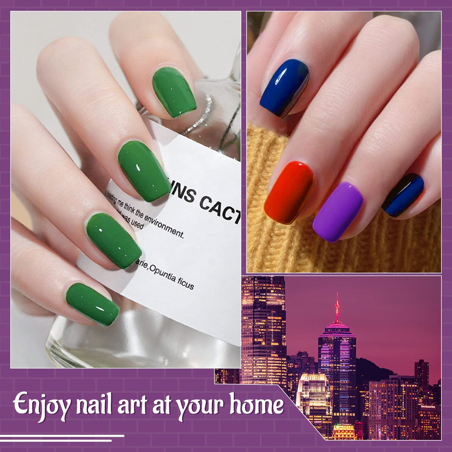 36-Piece Gel Nail Polish Set | 32 Colors, Base & Top Coats | Gifts for Women