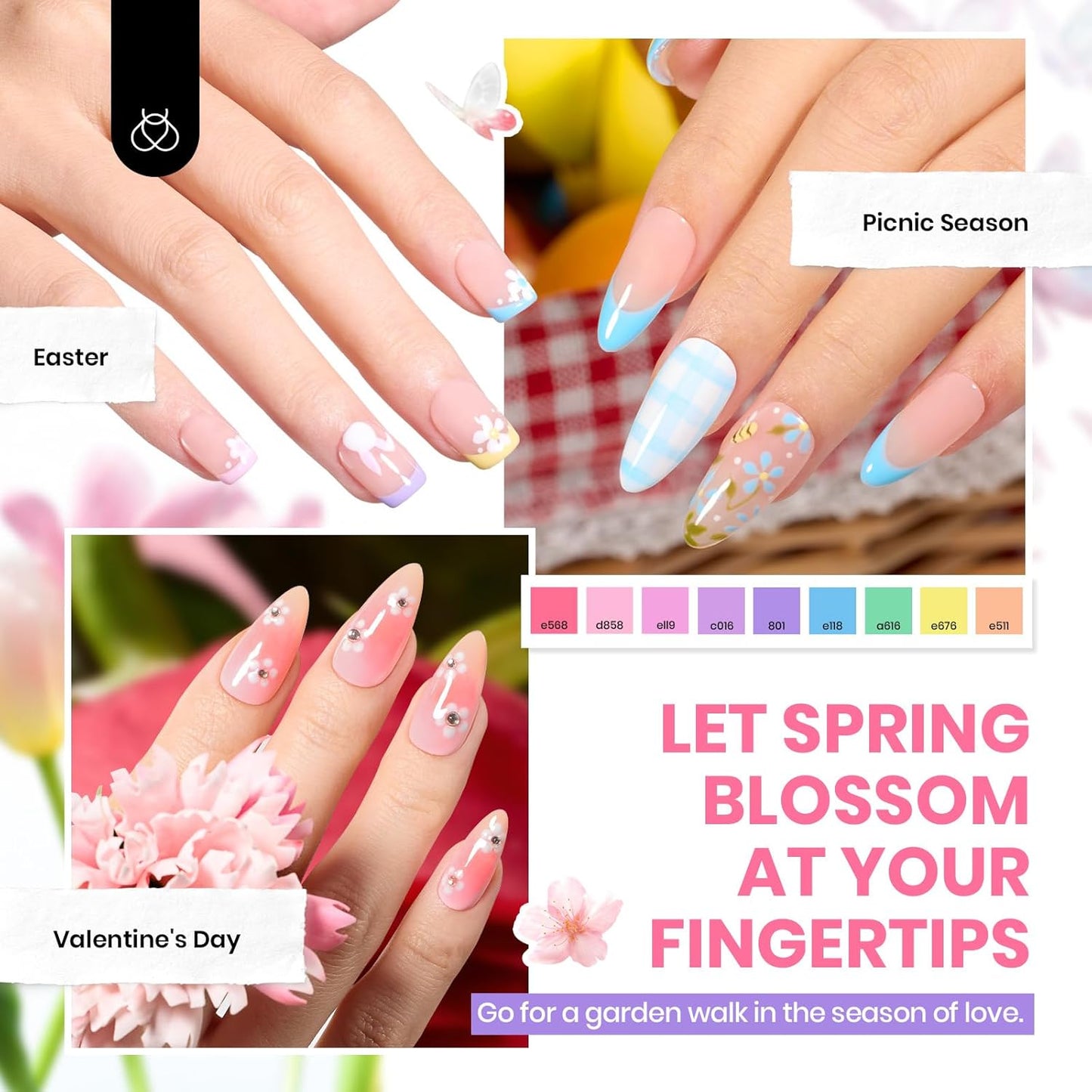 Beetles 36-Color Gel Nail Polish Set | Sparkle & Glitter | Manicure Kit for Women