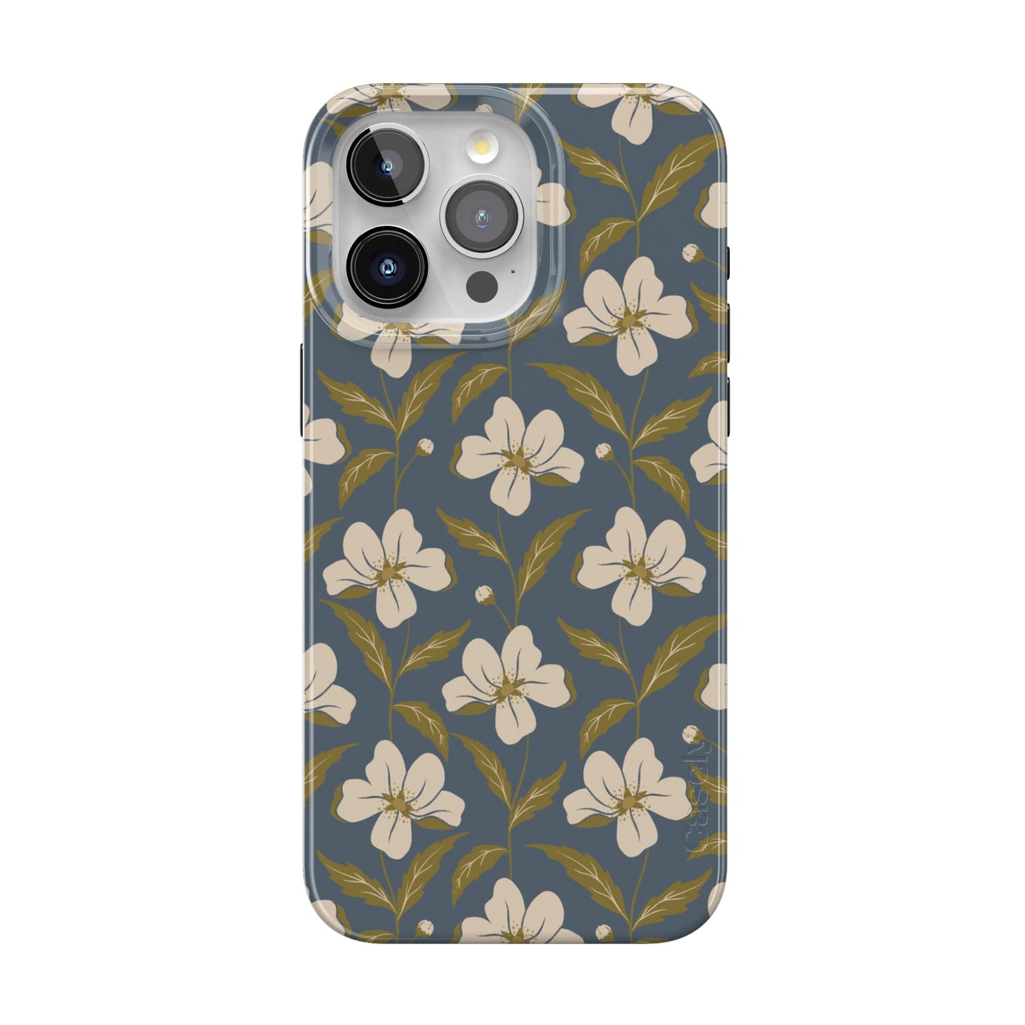 Casely iPhone 15 Pro Max Case | Nantucket Cottage | Blue Hydrangea | Compatible with MagSafe | Classic Ultra Slim Design