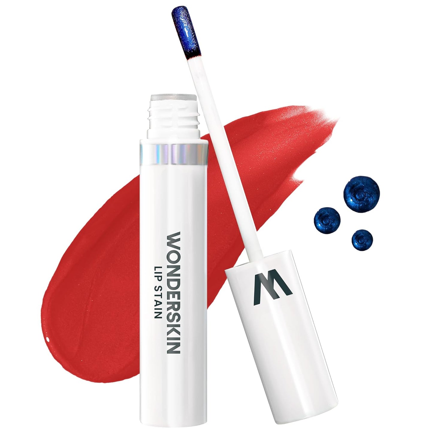 Wonderskin Wonder Blading Lip Stain Masque | Waterproof Red Tint, Matte Finish