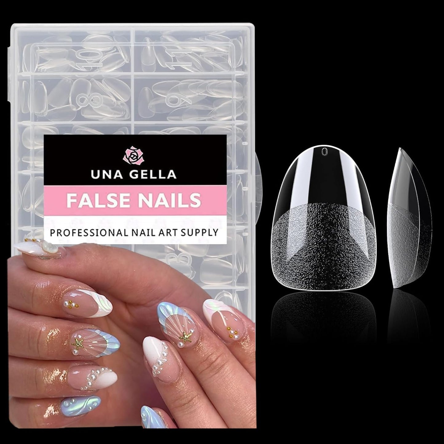 Soft Gel Nail Tips | 40ml Strong Adhesive Gel for Acrylic & Press-On Nails