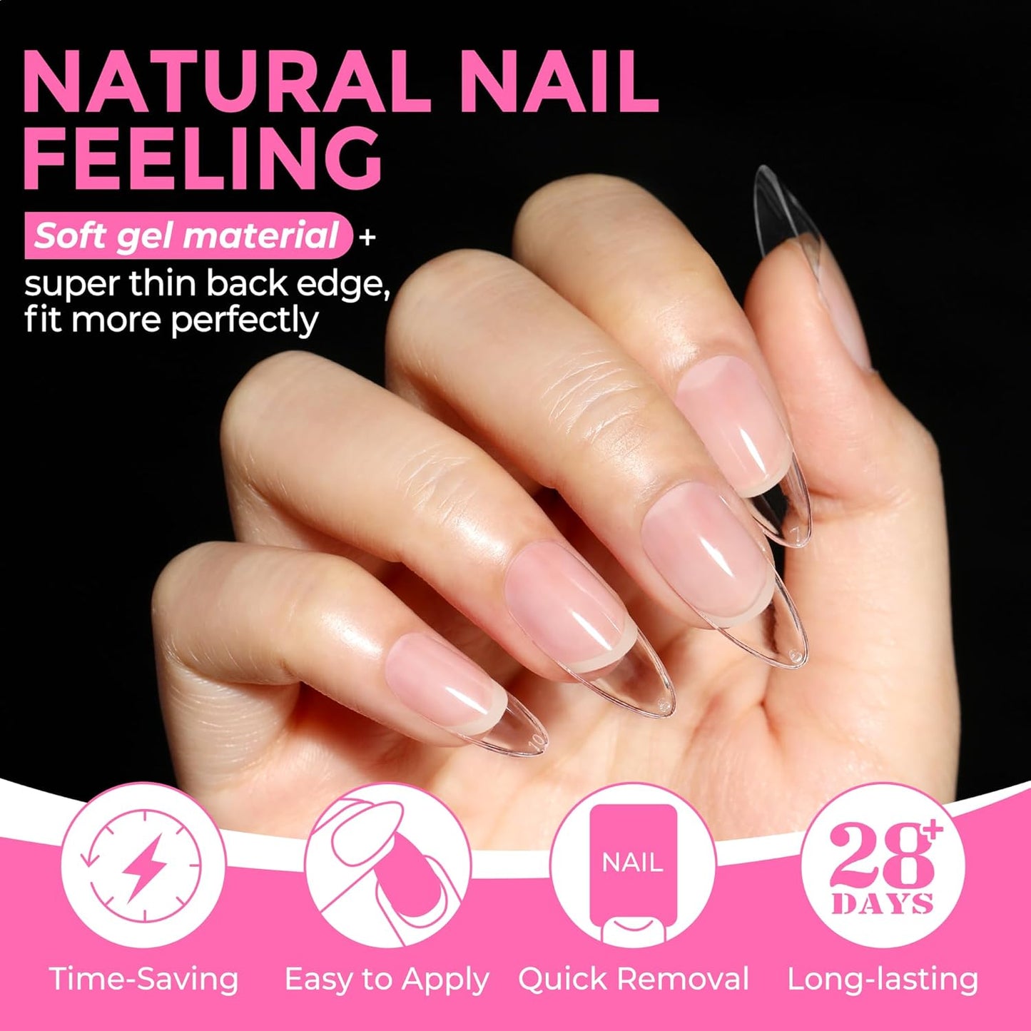 Solid Nail Glue Gel – 15ml Super Strong Adhesive for Acrylic & Press-On Nails