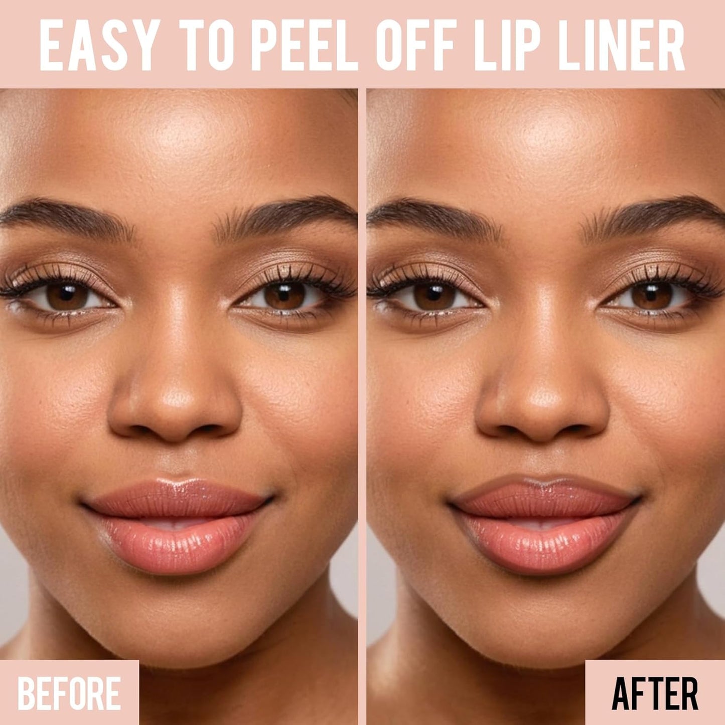 iMethod Lip Stain - Lip Liner Stain, Natural Long Lasting Lip Stain Peel Off, Waterproof Stay On All Day, Transfer-Proof, Highly Pigmented, Instant Peel Off Color, Cocoa