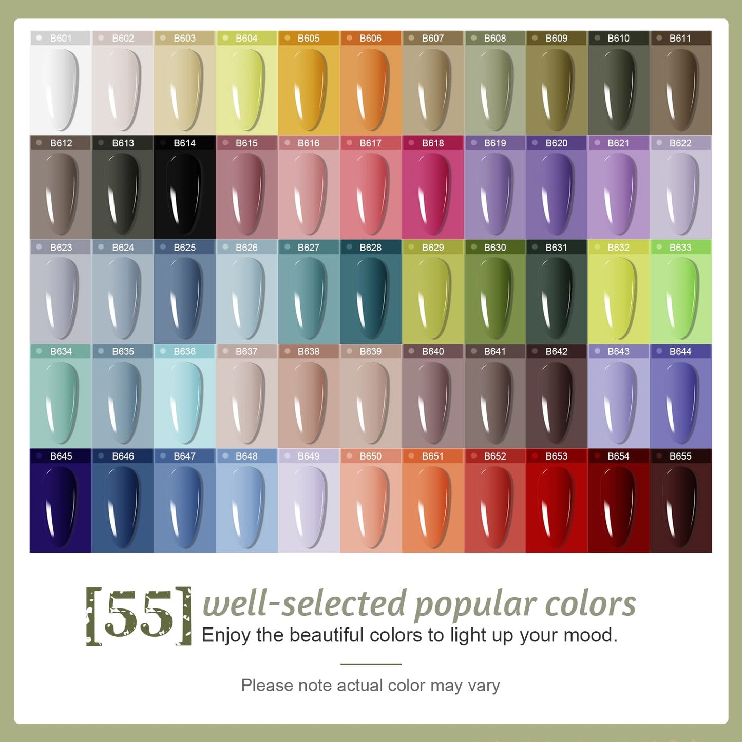 23-Piece Colorful Gel Nail Polish Kit | Classic Matte & Glossy Top Coats