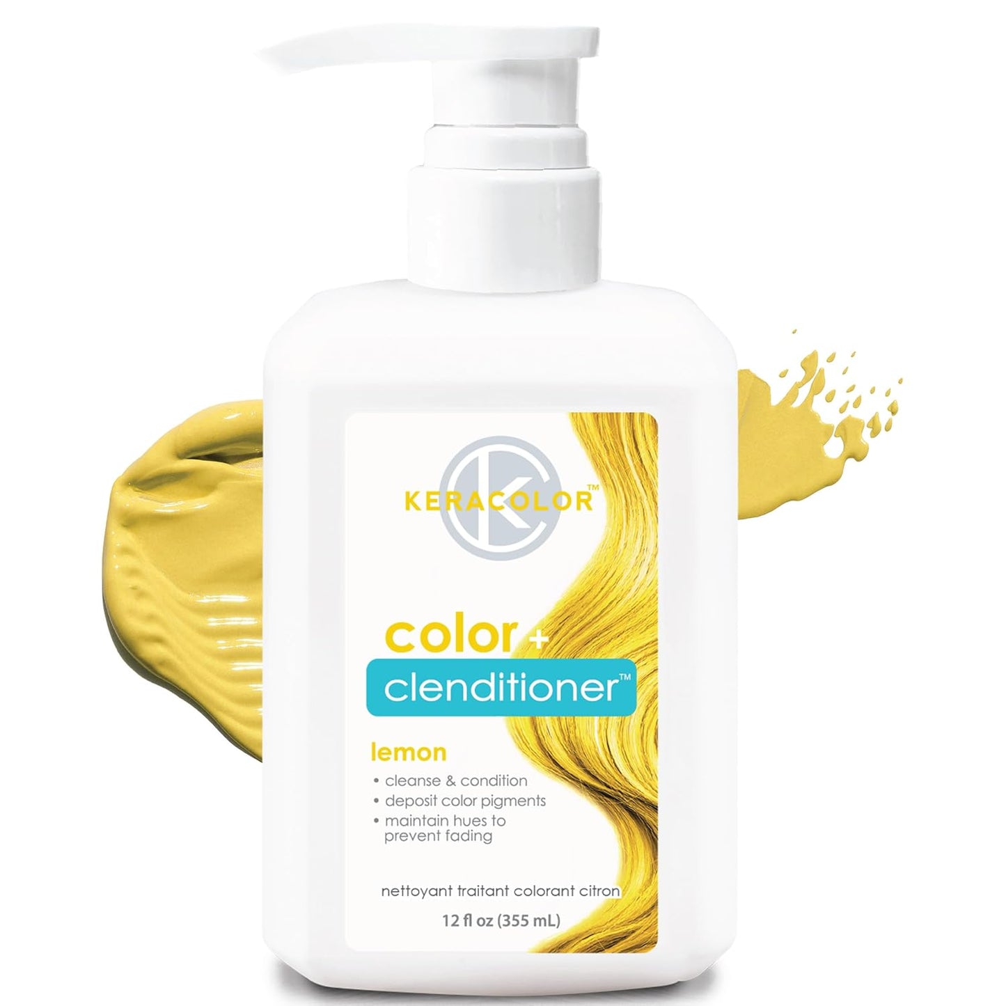 Keracolor 3-In-1 Color-Depositing Conditioner | Gently Cleanses & Conditions | 12 Fl Oz