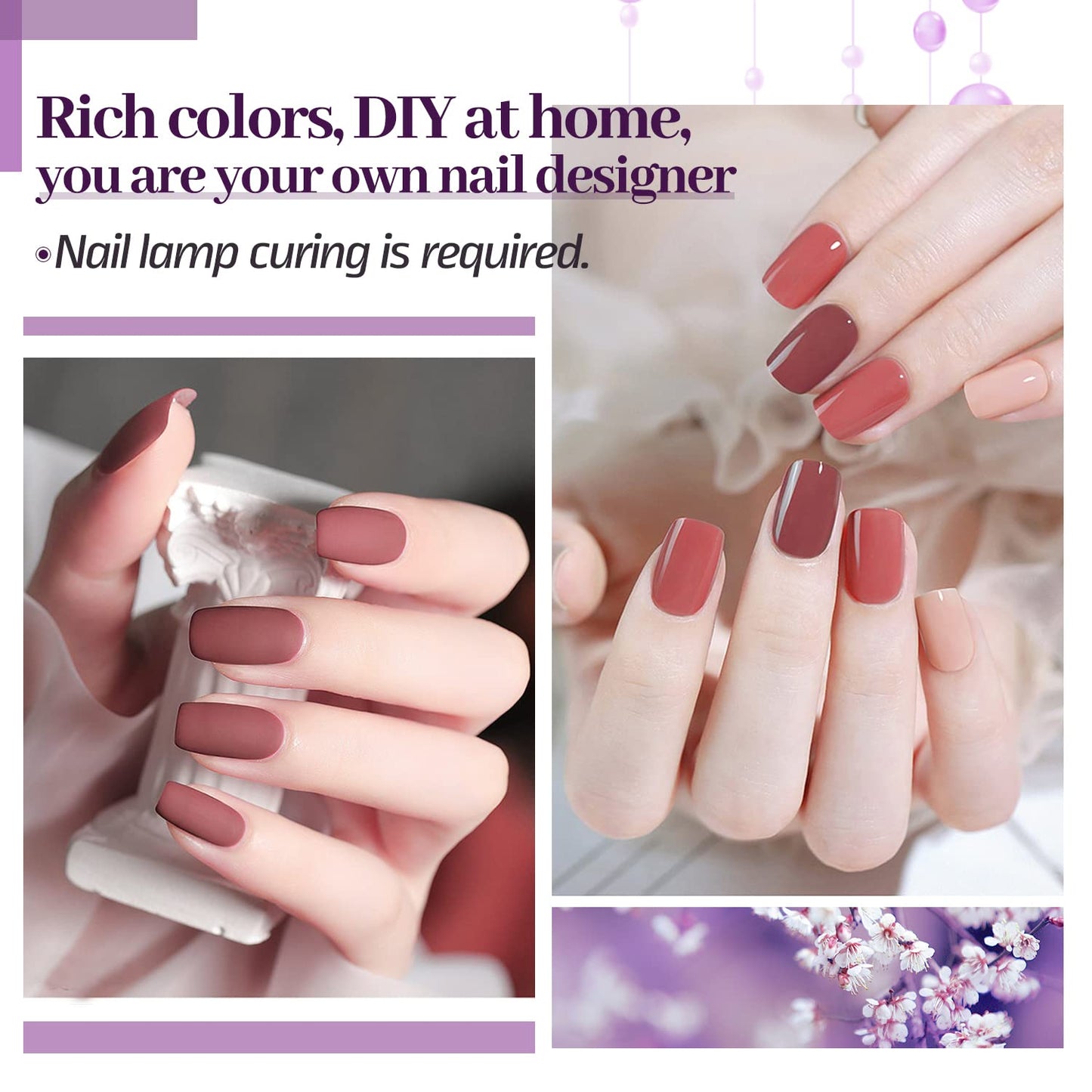 JODSONE 32-Color Jelly Gel Nail Polish Kit | High Shine & Matte Finish