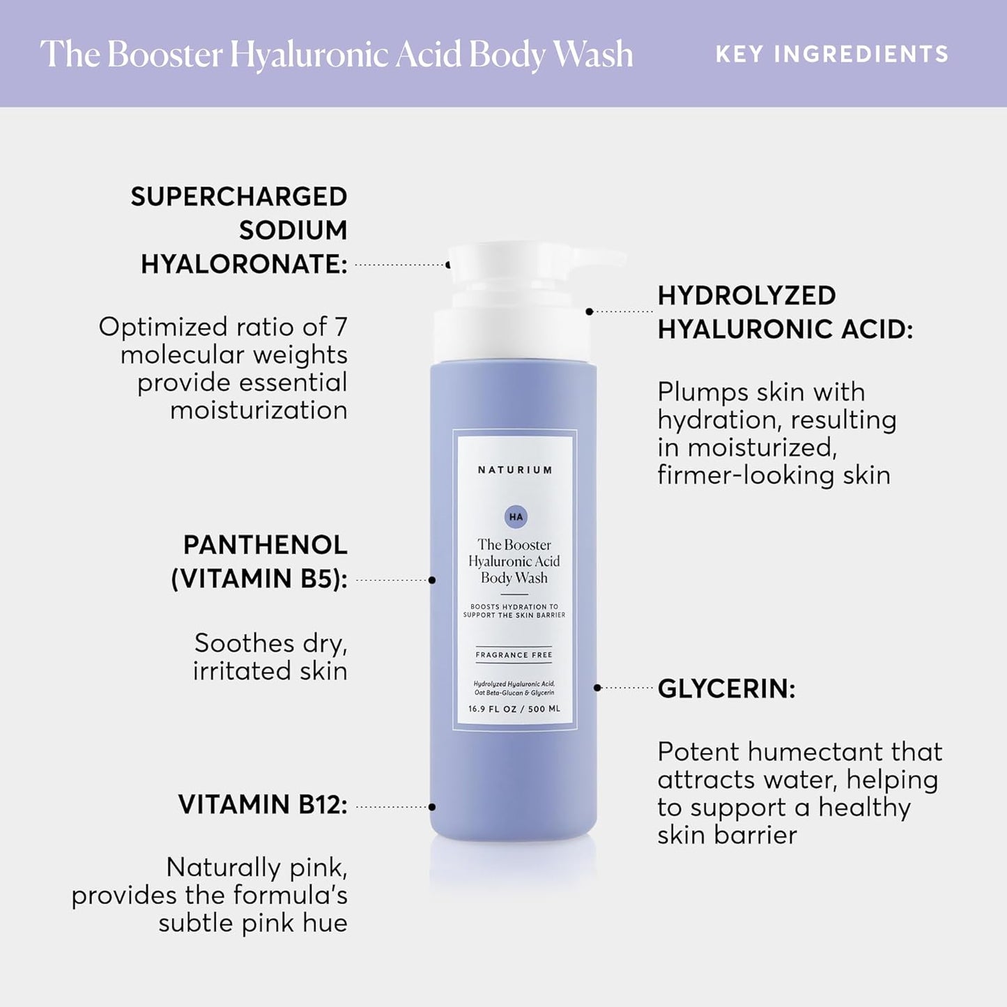 Niacinamide Body Wash | Cleansing & Hydrating Gel-Serum | 16.9 oz | Paraben-Free