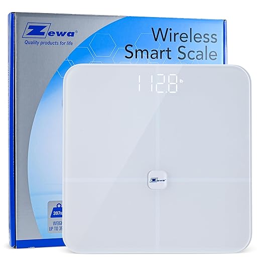 Zewa Digital Scale and Body Composition Analyzer with Bluetooth 4.0 / BLE
