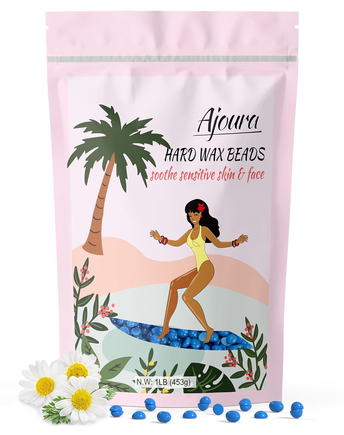 Ajoura 2.5LB Aloe Hard Wax Beads | Premium Sensitive Skin Hair Removal