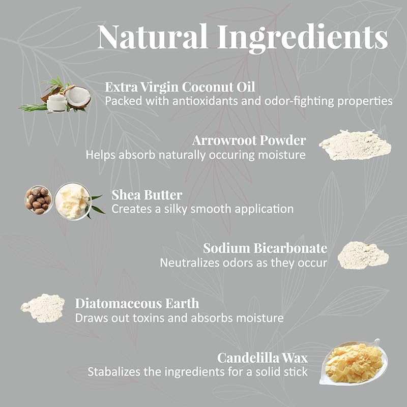 J&L Naturals Aluminum Free Deodorant for Men & Women | 100% Natural Ingredients With Coconut Oil, Shea Butter, & Essential Oils | Sustainable, Eco-Friendly (Bergamot & Vanilla, 3.0 Oz (Pack of 4))