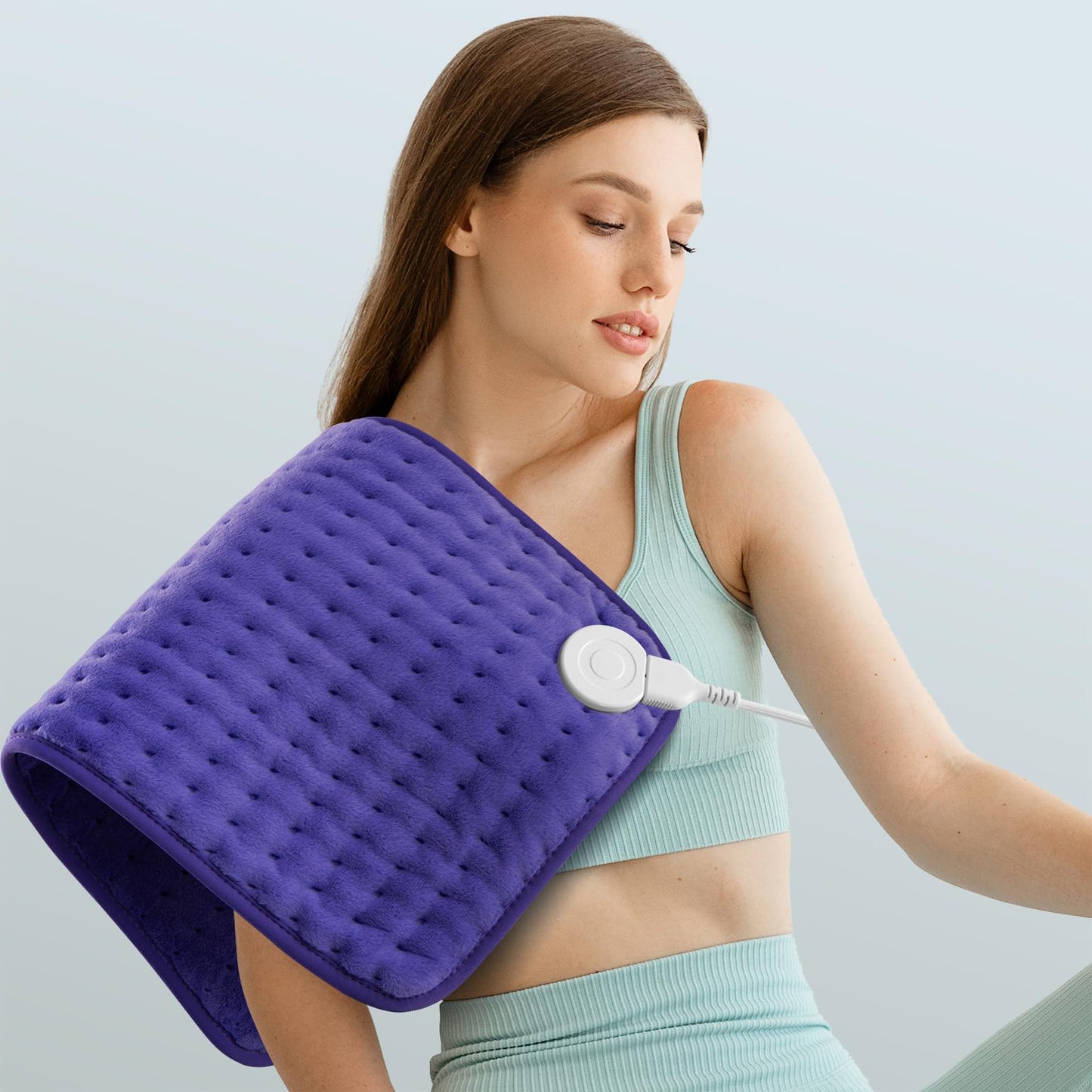 Heating pad for Back, Neck, Shoulder, Cramps and Leg Pain Relief, Heat Pads Christmas Gifts for Women, Men, Mom, Dad, Auto-Off,Machine Washable,Moist Dry Heat Options,Extra Large 12"x24"