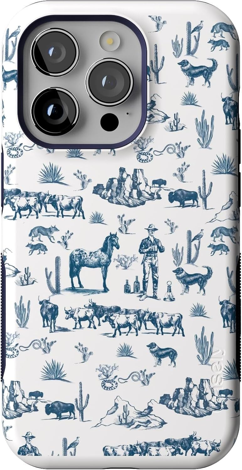 Casely iPhone 14 Pro Case | Opposites Attract | Day & Night Mountains | Compatible with MagSafe | Bold Protective Design