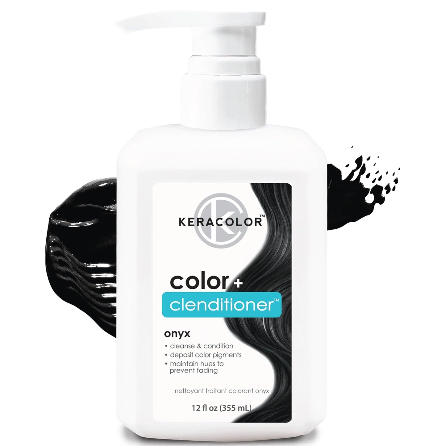 Keracolor Color + Clenditioner | 3-In-1 Color-Depositing Conditioner, 12 Fl Oz