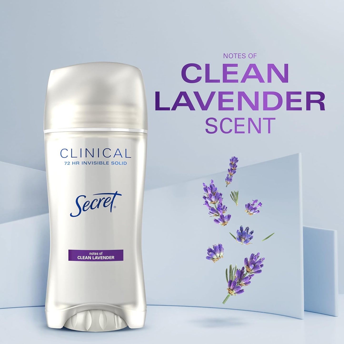 Secret Clinical Strength Antiperspirant Deodorant for Women | 72Hr Sweat & Odor Protection | Cool Waterlily Scent