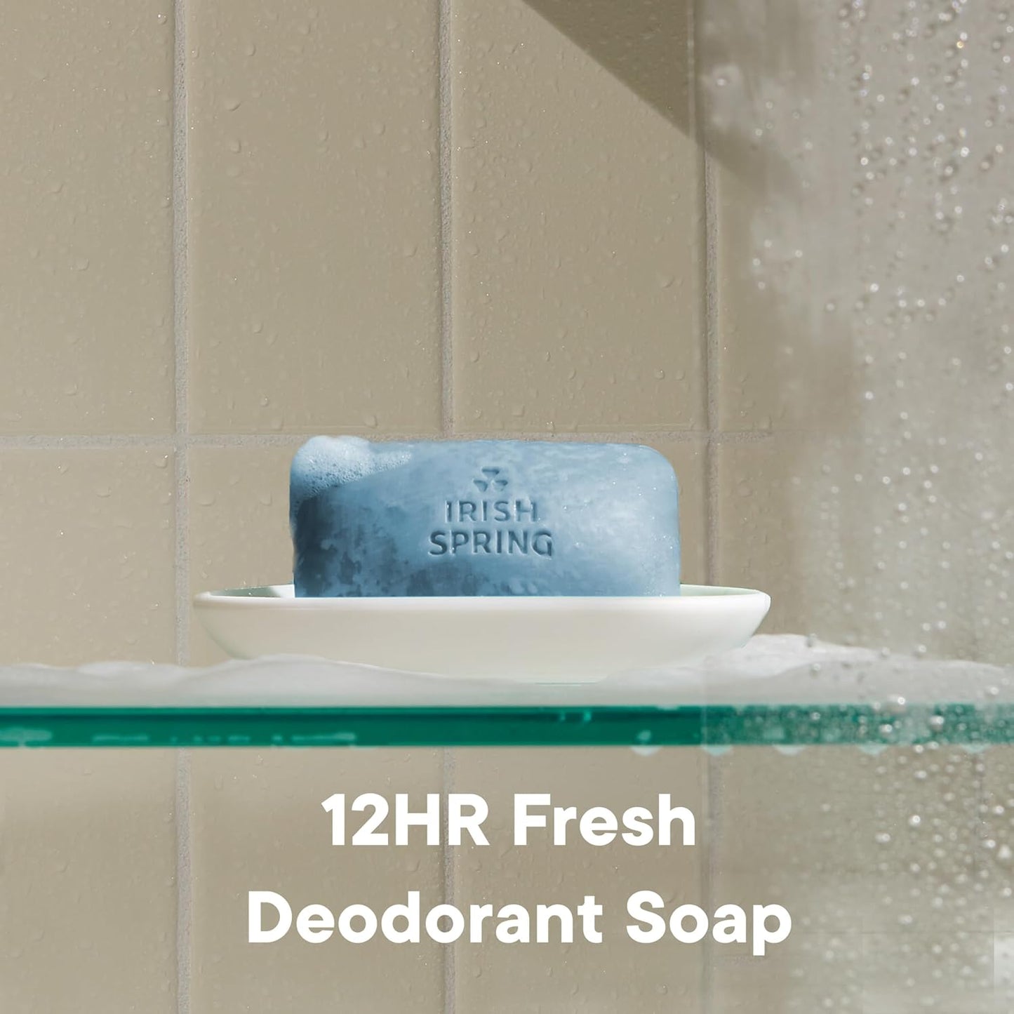 Irish Spring Moisture Blast Deodorant Soap | 12-Hour Freshness | 3.7 oz Bar (12 Pack)