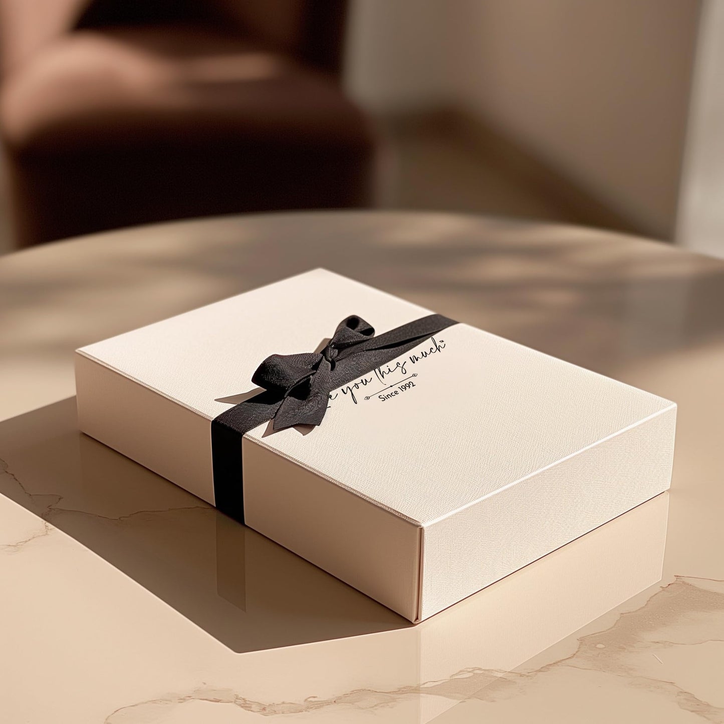 Love You This Much Promise 5mm Cuban Chain Necklace for Him, 22" Length + Luxury Box, Sentimental Anniversary for Him, Boyfriend Birthday, Couple Gifts for Husband or Boyfriend (Titan Black Finish)